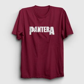 Presmono Unisex Logo Pantera Bordo T-shirt