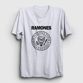 Presmono Unisex Logo Ramones Siyah T-Shirt