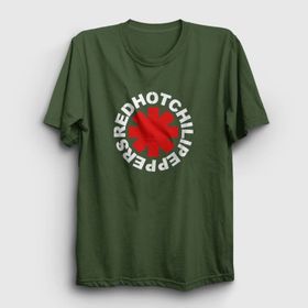 Presmono Unisex Logo Red Hot Chili Peppers Haki T-Shirt