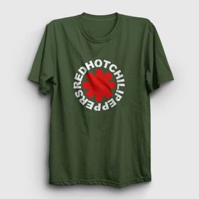 Presmono Unisex Logo Red Hot Chili Peppers Haki T-Shirt