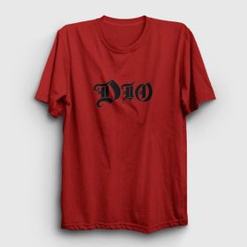 Presmono Unisex Logo Ronnie James Dio Siyah T-Shirt