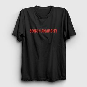 Presmono Unisex Logo Sons Of Anarchy Siyah T-Shirt
