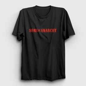 Presmono Unisex Logo Sons Of Anarchy Siyah T-Shirt