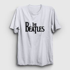 Presmono Unisex Logo The Beatles Mavi T-shirt