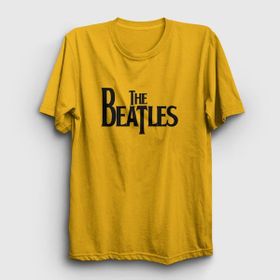 Presmono Unisex Logo The Beatles Mavi T-shirt