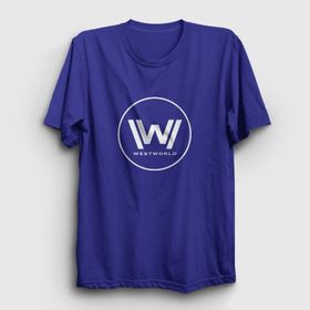Presmono Unisex Logo Westworld Beyaz T-Shirt