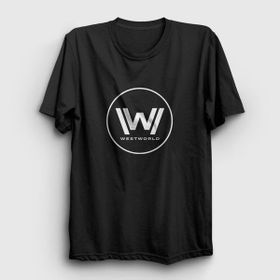 Presmono Unisex Logo Westworld Siyah T-Shirt