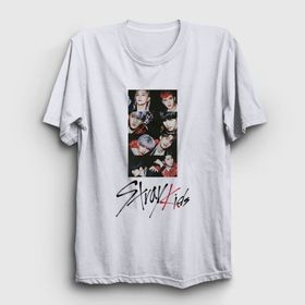 Presmono Unisex Members Stray Kids Siyah T-Shirt