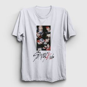 Presmono Unisex Members Stray Kids Siyah T-Shirt