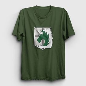 Presmono Unisex Military Anime Attack On Titan Siyah T-Shirt