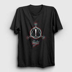 Presmono Unisex Neon Logo Panic! At The Disco Siyah T-Shirt