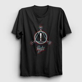 Presmono Unisex Neon Logo Panic! At The Disco Siyah T-Shirt