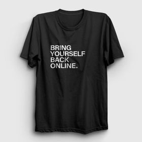 Presmono Unisex Online Westworld Siyah T-Shirt
