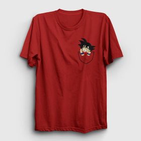 Presmono Unisex Pocket Goku Anime Dragon Ball Haki T-shirt
