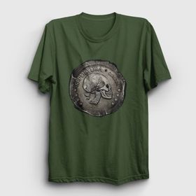 Presmono Unisex Quadro Sepultura Haki T-Shirt