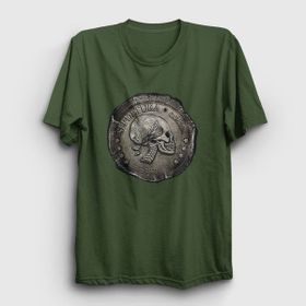 Presmono Unisex Quadro Sepultura Haki T-Shirt