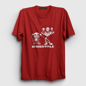 Presmono Unisex Sans Papyrus Undertale Mor T-shirt