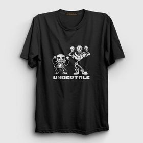 Presmono Unisex Sans Papyrus Undertale Mor T-shirt