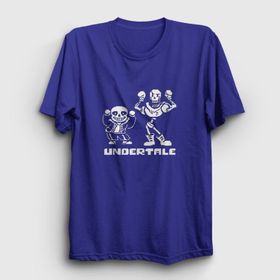Presmono Unisex Sans Papyrus Undertale Mor T-shirt