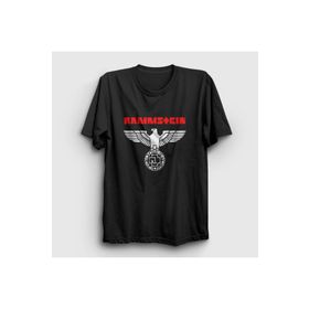 Presmono Unisex Siyah Eagle Rammstein T-Shirt