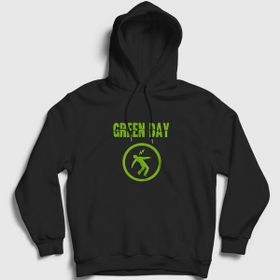 Presmono Unisex Siyah Warning Green Day Sweatshirt