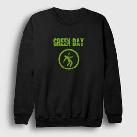 Presmono Unisex Siyah Warning Green Day Sweatshirt