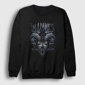 Presmono Unisex Siyah Wild in Flames Sweatshirt