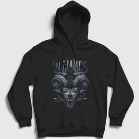 Presmono Unisex Siyah Wild in Flames Sweatshirt