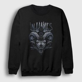 Presmono Unisex Siyah Wild in Flames Sweatshirt