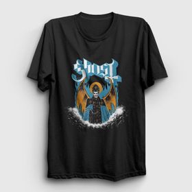 Presmono Unisex Siyah Wings Ghost Sweatshirt