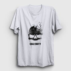 Presmono Unisex Skull Call Of Duty Siyah T-Shirt
