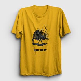 Presmono Unisex Skull Call Of Duty Siyah T-Shirt