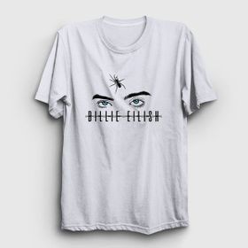 Presmono Unisex Spider Billie Eilish Gri T-shirt