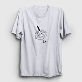 Presmono Unisex Stop Thinking Beyaz T-Shirt