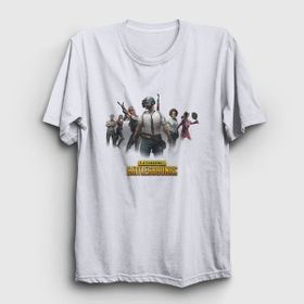Presmono Unisex Team Pubg Beyaz T-Shirt