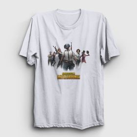 Presmono Unisex Team Pubg Beyaz T-Shirt