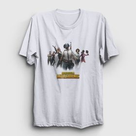 Presmono Unisex Team Pubg Beyaz T-Shirt