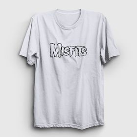 Presmono Unisex The Misfits Beyaz T-Shirt