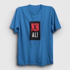 Presmono Unisex Victory Muhammed Ali Mavi T-shirt