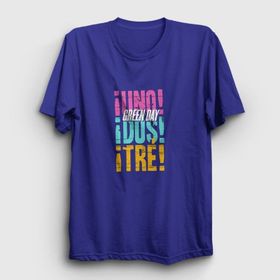 Presmono Uno Dos Tre Green Day Siyah Unisex T-Shirt