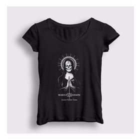 Presmono Upside Down Marilyn Manson Kadın T-shirt
