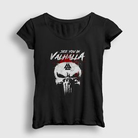 Presmono Valhalla Vikings Kadın T-shirt