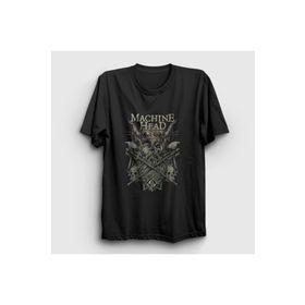 Presmono Viking Machine Head Siyah Unisex T-shirt