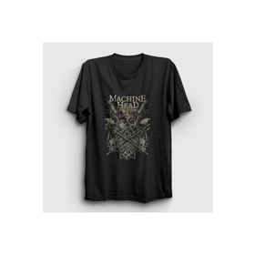 Presmono Viking Machine Head Siyah Unisex T-shirt