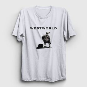 Presmono Vulture Westworld Beyaz Unisex T-shirt