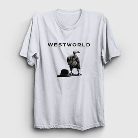 Presmono Vulture Westworld Beyaz Unisex T-shirt