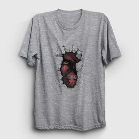Presmono Wall Anime Attack On Titan Beyaz Unisex T-shirt