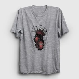 Presmono Wall Anime Attack On Titan Beyaz Unisex T-shirt