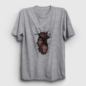 Presmono Wall Anime Attack On Titan Beyaz Unisex T-shirt