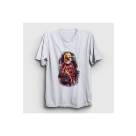 Presmono Watercolor Nirvana Kurt Cobain Beyaz Unisex T-shirt